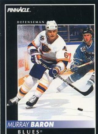 Tradingcard - NHL - 1992-93 Pinnacle #144 - Murray Baron - St. Louis Blues