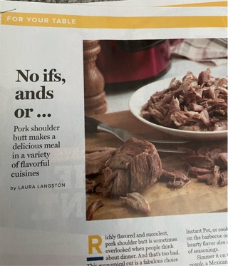 Article & Two (2) Pork Recipes- Look!! Free Shipping !! Look!!