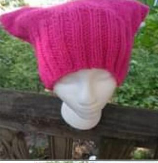 Hand knitted Pussycat hat