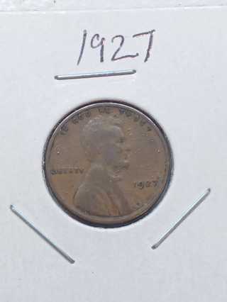 1927 Lincoln Wheat Penny! 27