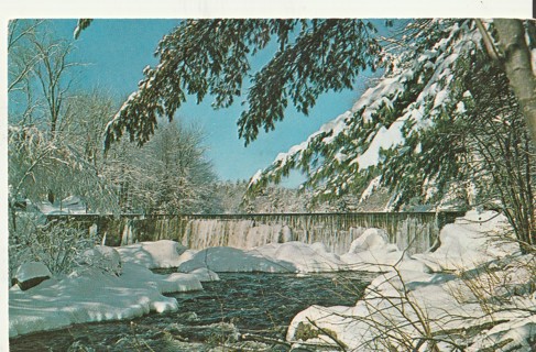 Vintage Unused Postcard: j: Winter in New England