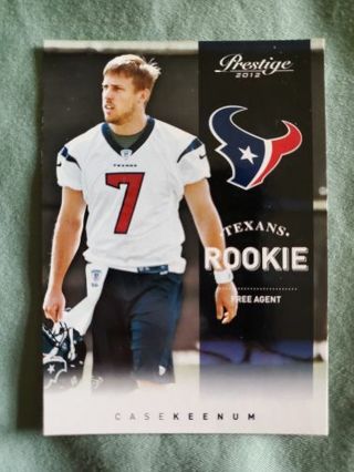 2012 Panini Prestige Rookie Case Keenum