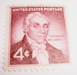 Scott #1138, Ephraim McDowell, Surgeon, One Useable 4¢ US Postage Stamp