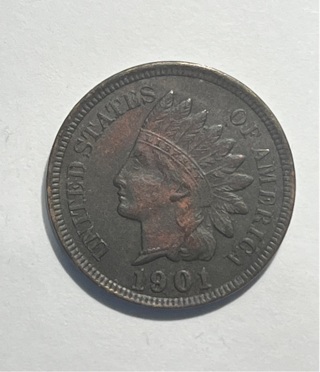 $Strong XF 1901 Indian Head cent