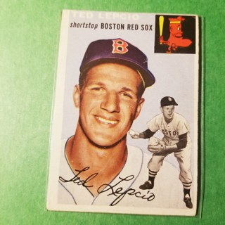 1954 - TOPPS BASEBALL CARD NO. 66 - TED LEPCIO - RED SOX