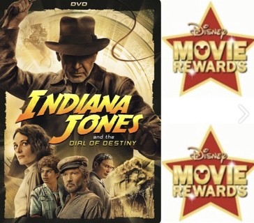 DISNEY MOVIE INSIDERS POINTS for "Indiana Jones And The Dial Of Destiny" from DVD