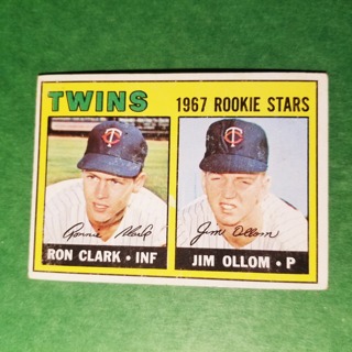 1967 - TOPPS BASEBALL CARD NO. 137 - 1967 ROOKIE STARS - TWINS - EXMT/NRMT.