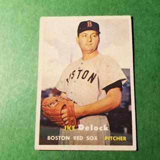 1957 TOPPS BASEBALL CARD - NO. 63 - IKE DELOCK - RED SOX