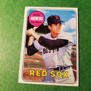 1969 - TOPPS EXMT - NRMT BASEBALL - CARD NO. 52 - MIKE ANDREWS  - RED SOX