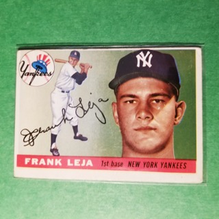 1955 - TOPPS EXMT - NRMT BASEBALL - CARD NO. 99 - FRANK LEJA - YANKEES