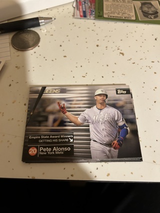 2020 topps empire state award winners pete alonso esaw-20