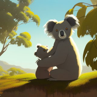 Listia Digital Collectible: Koala bear with baby