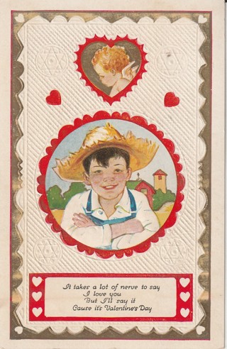 Vintage Unused Postcard: Pre Linen: (h1): Valentine