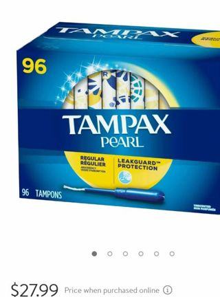 Tampax tampons 96ct box that's 4.5 boxes