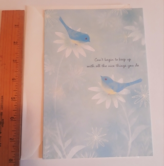 Thank You Card (with Envelope), Bird Theme