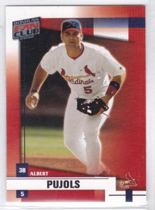 Albert Pujols 2002 Donruss Fan Club St. Louis Cardinals