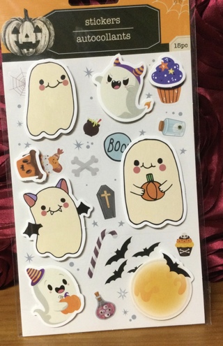 Ghostly Stickers (15 pieces)