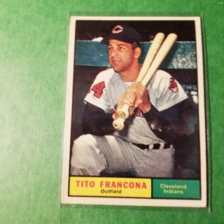 1961 - TOPPS BASEBALL CARD NO. 503 - TITO FRANCONA - INDIANS