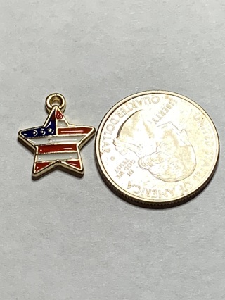 4th OF JULY CHARM~#9~1 CHARM ONLY~FREE SHIPPING!