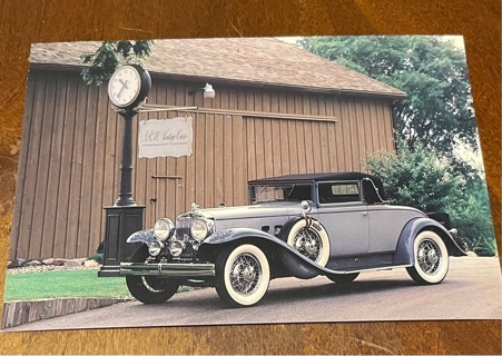 Postcard 1931 Stutz SV-16 Cabriolet Coupe