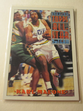 1993 Topps Basketball Card #119: Karl Malone - All-Star Team