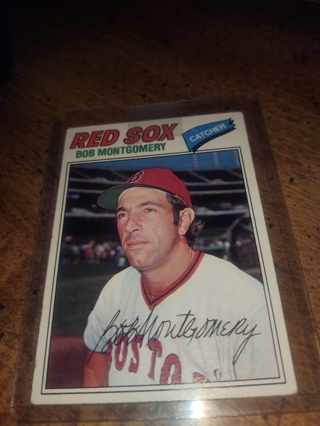 Two Card Lot 1977 Topps basebal, Bob Montgomery and Denny Doyle Red Sox 