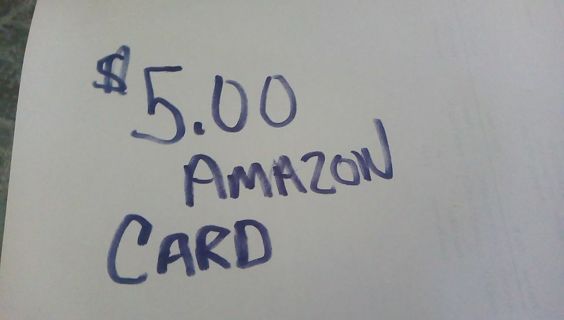 $5.00 AMAZON DIGITAL GIFT CARD