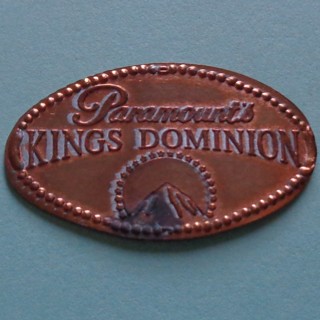 PARAMOUNT'S KINGS DOMINION Virginia Retired Souvenir Elongated Penny - Free Shipping