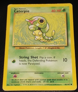 ⚡ Pokemon Card Cartepie 45/102 ⚡40 HP Base Set Wizard of the Coast