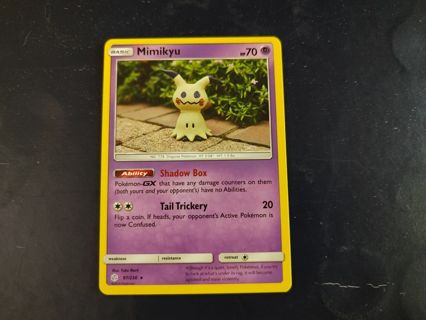 Pokemon Cosmic Eclipse Mimikyu (black star rare)