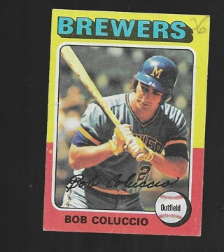 1975 TOPPS BOB COLUCCIO #456