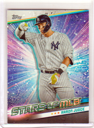 Aaron Judge, 2024 Topps STARS OF MLB Card #SMLB-13, New York Yankees, (L6)