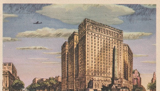 Vintage Used Postcard: GIN: 1947 Statler Hotel, Buffalo, NY