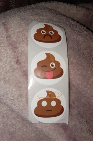 2pc poop stickers random picked