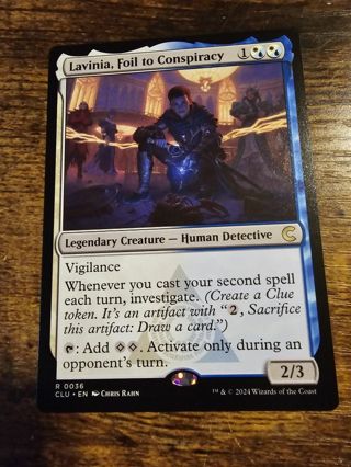 Magic the gathering mtg Lavinia Foil to Conspiracy rare card Ravnica Clue Edition