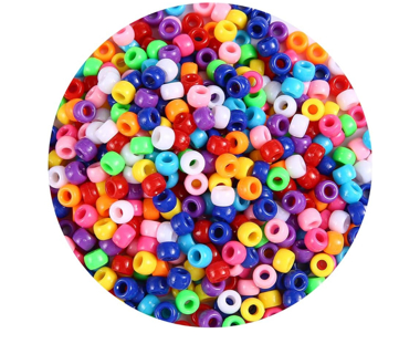 1000+ pcs Pony Beads, Multi-Colored