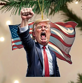 2 Trump Ornaments Choice One