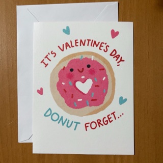 Donut Valentine Card (B)