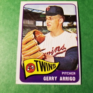 1965 - TOPPS EXMT - NRMT BASEBALL - CARD NO - 39 - GERRY ARRIGO - TWINS