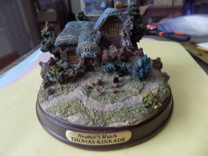 Thomas Kincaid Heather Hutch battery operatedlight up cottage  Has metal tag on front very detailed