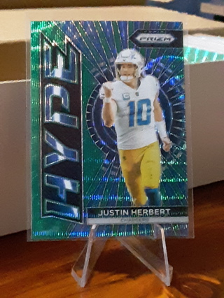 Justin Herbert 2023 Panini Prizm Hype Green Wave #H-4