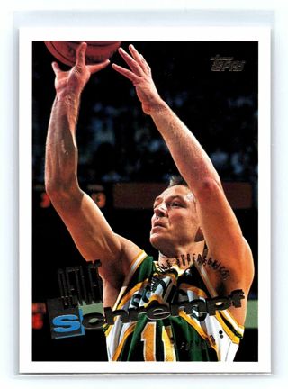 1995-96 Topps Detlef Schrempf Seattle SuperSonics #130 Basketball Card