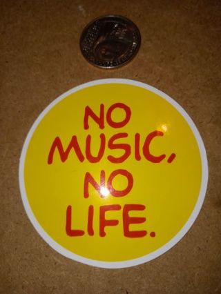 Cool big vinyl laptop sticker no refunds regular mail