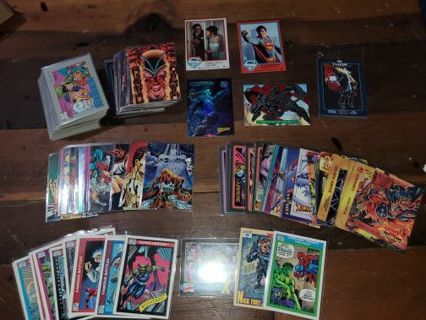 Marvel and DC trading card lot 165 cards