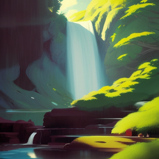 Listia Digital Collectible: Painted Waterfall