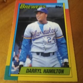 1990 Topps Traded #35T Darryl Hamilton: Brewers