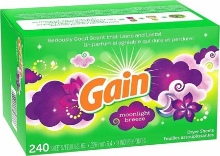 ⭐~ GAIN Dryer Sheets 240 Count ⭐