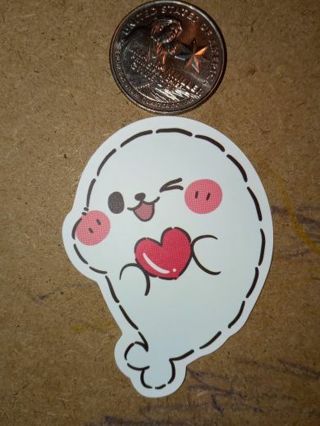Cute vinyl sticker no refunds regular mail only Very nice quality! Buy two get one free!