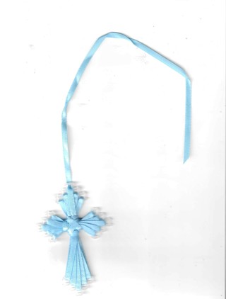 Plastic Mesh Cross - First Communion, baptismal, Conformation