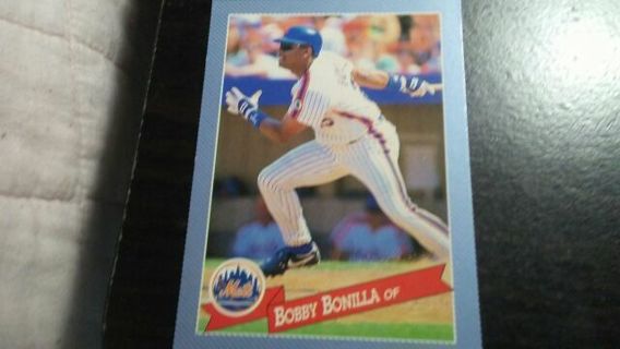 1993 HOSTESS BOBBY BONILLA NEW YORK METS BASEBALL CARD# 3 OF 32